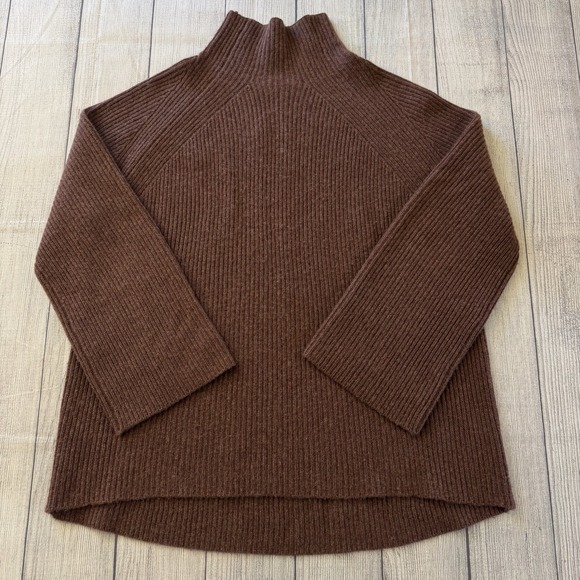 Naked Cashmere Sweaters - Naked Cashmere CORA Ribbed Ultra Soft Ribbed Cashmere Turtleneck Sweater Medium